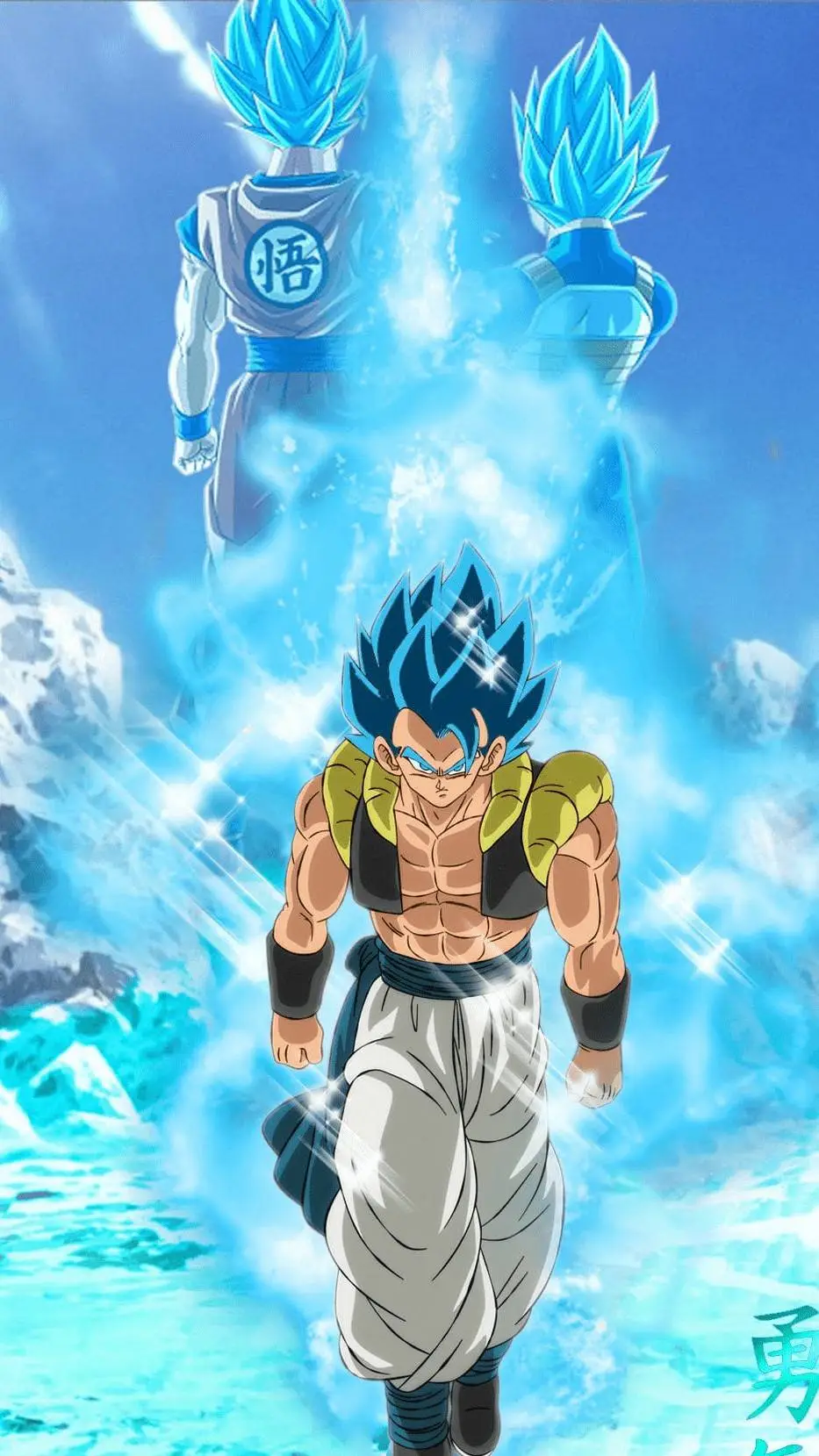 ai character: gogeta  background