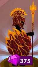 ai character: Fire spearton background