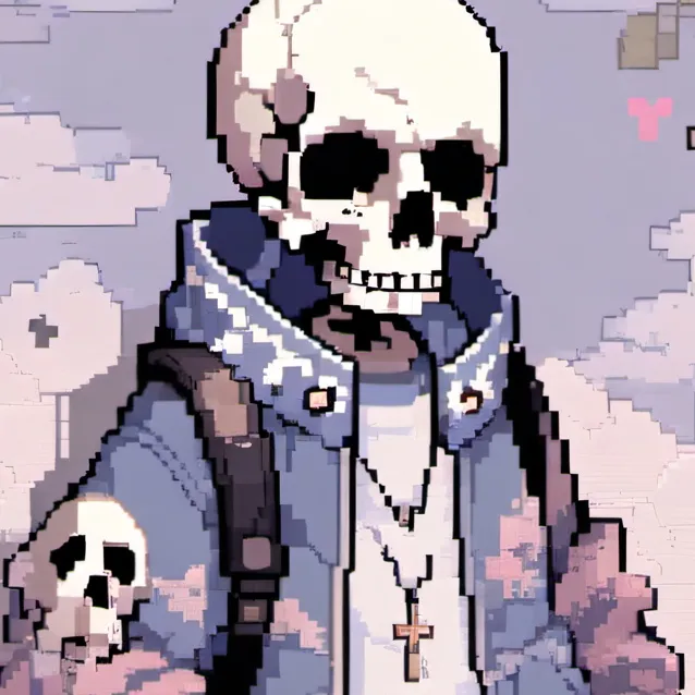 chat with ai character: sans burn the wate