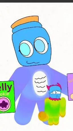 ai character: gLiTz and sporky background