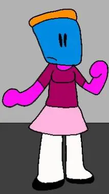 ai character: boddle girl background