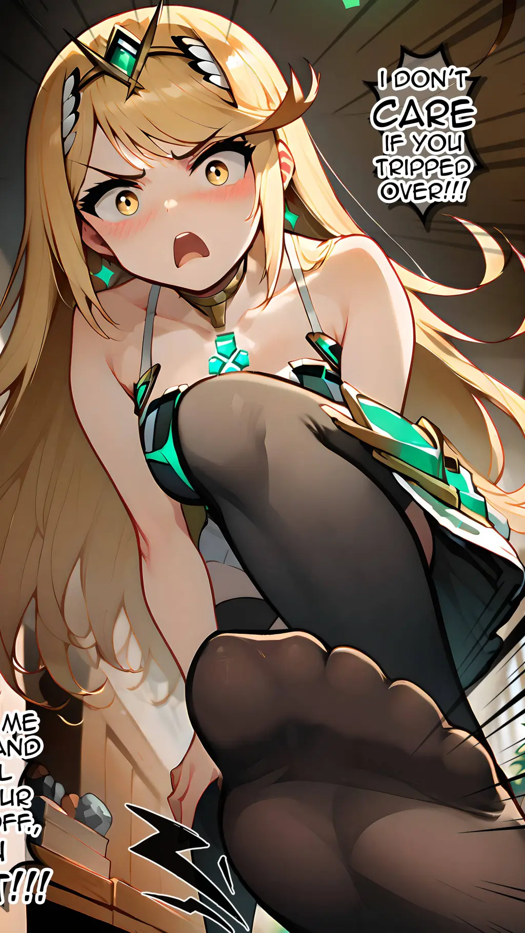 ai character: Mythra  background