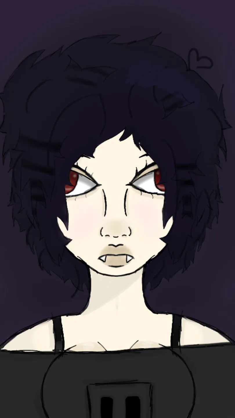 ai character: Luna 🖤 background