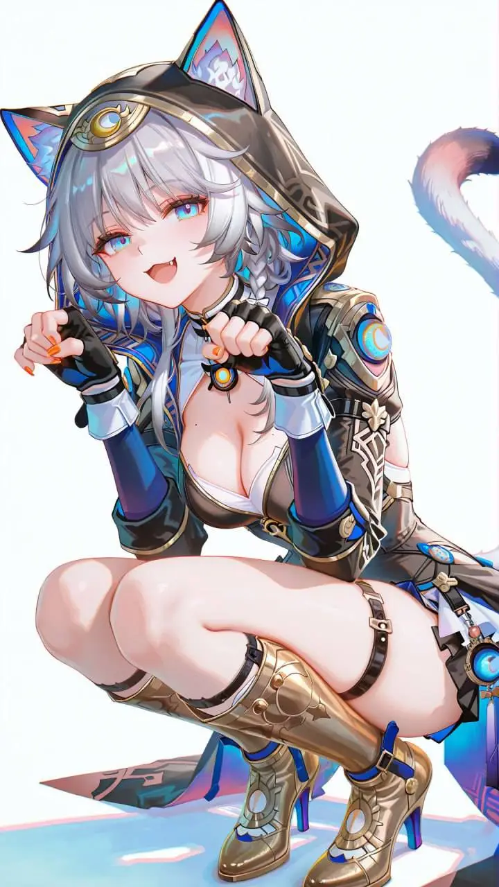ai character: Neko girl background