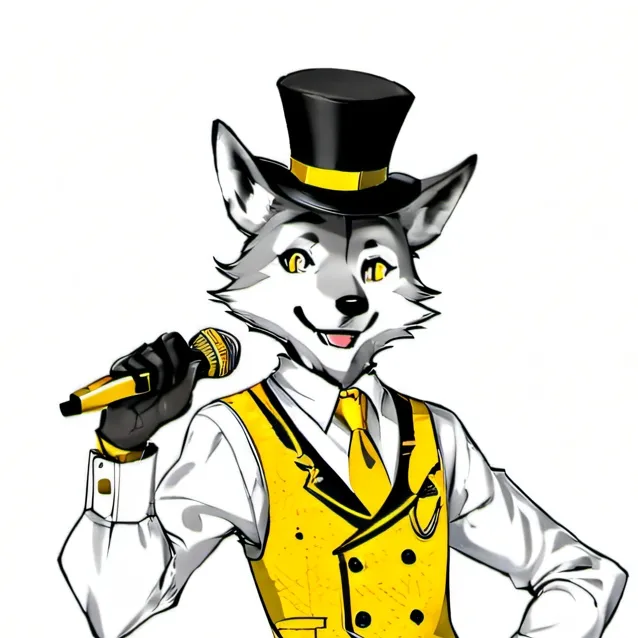 chat with ai character: wacky wolf