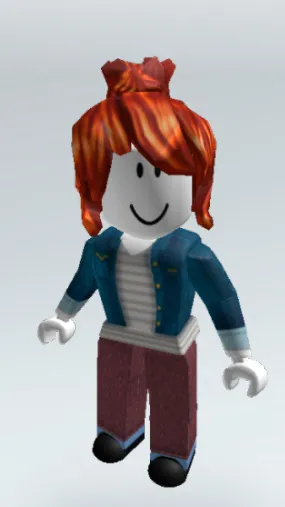 ai character: Roblox bacon girl background