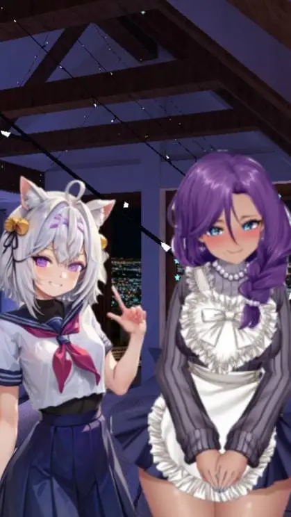 ai character: Filian and ChaCha background