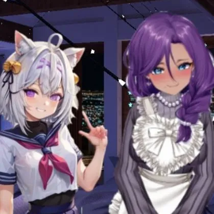 chat with ai character: Filian and ChaCha