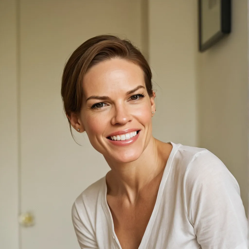 chat with ai character: Hilary Swank