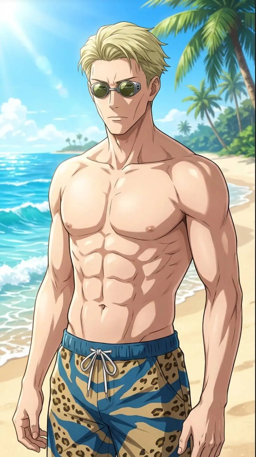 ai character: Beach Nanami  background