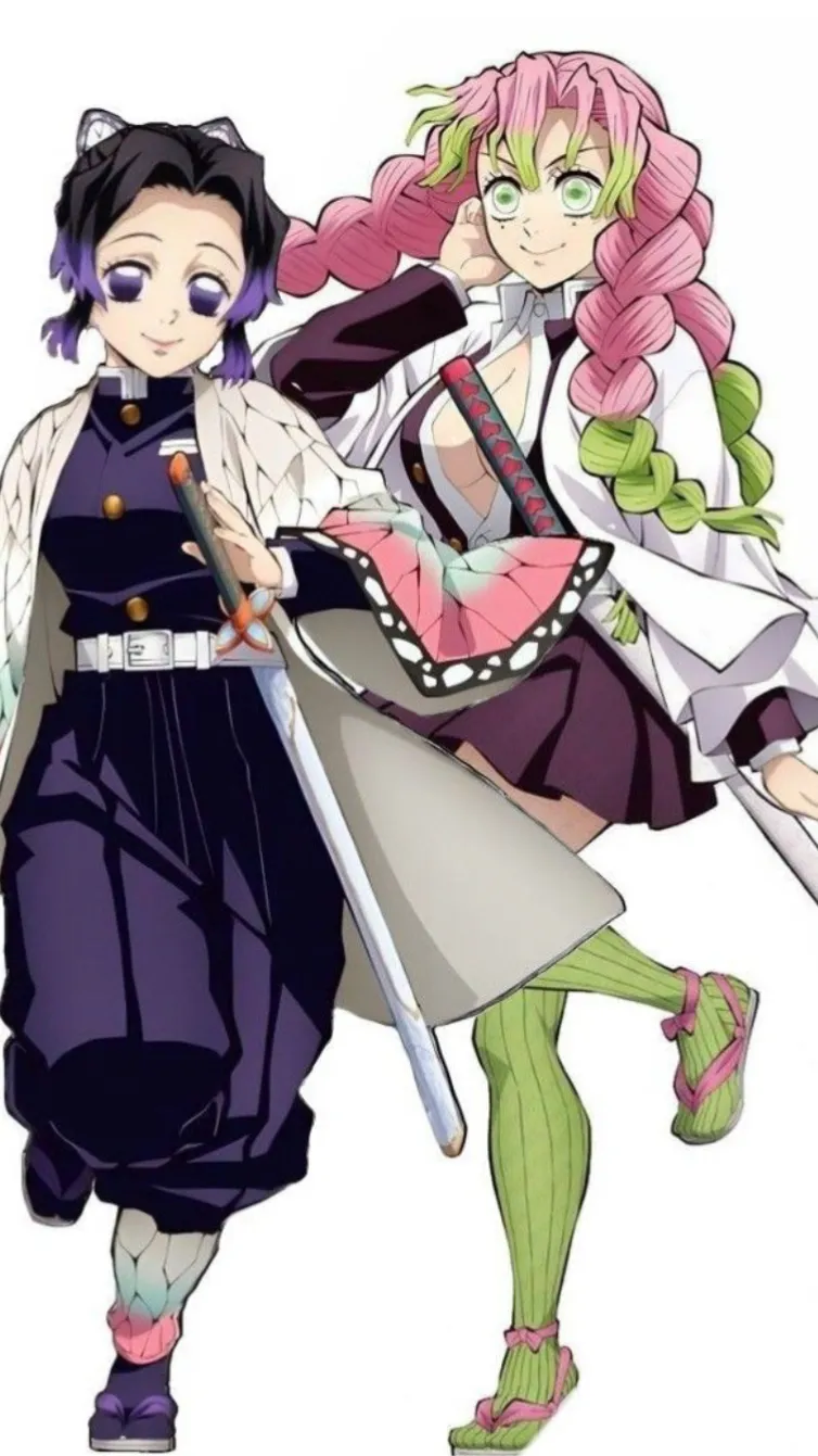 ai character: Shinobu & Mitsuri background
