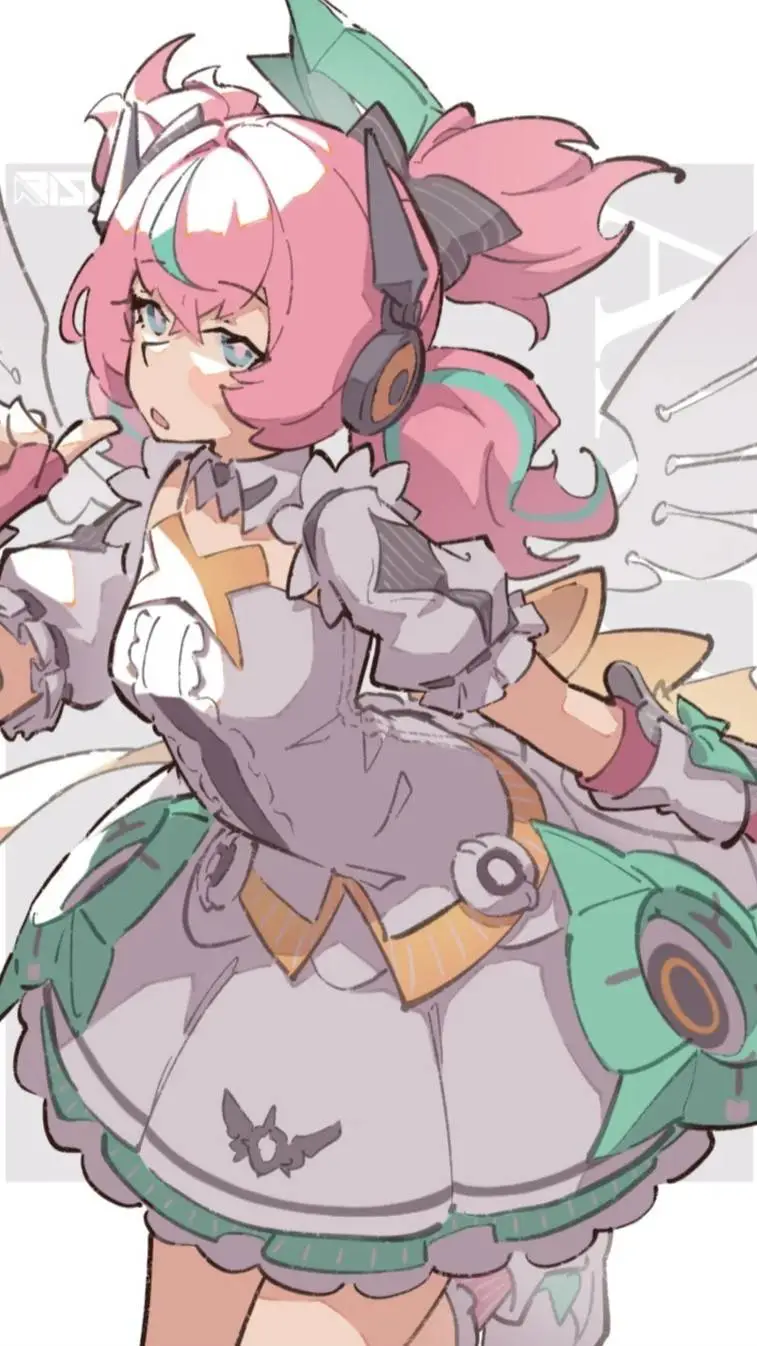 ai character: aria(human form) background