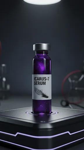 ai character: Icarus-7 Serum background