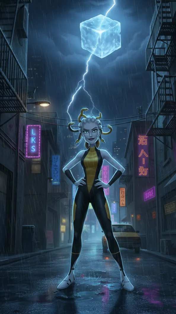 ai character: Medusa background