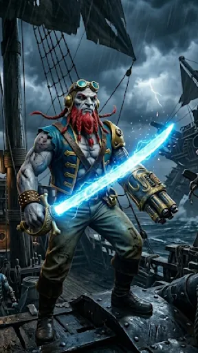ai character: Captain Redbeard background