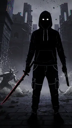 ai character: Silhouette King background