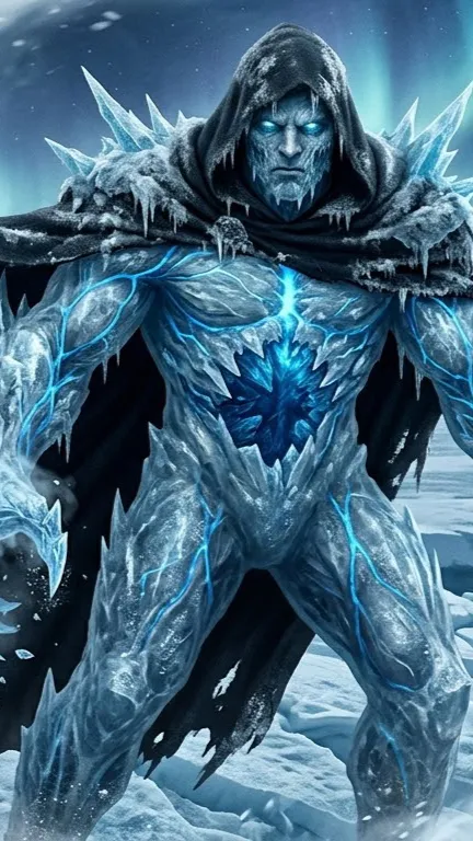 ai character: Glacierus  background