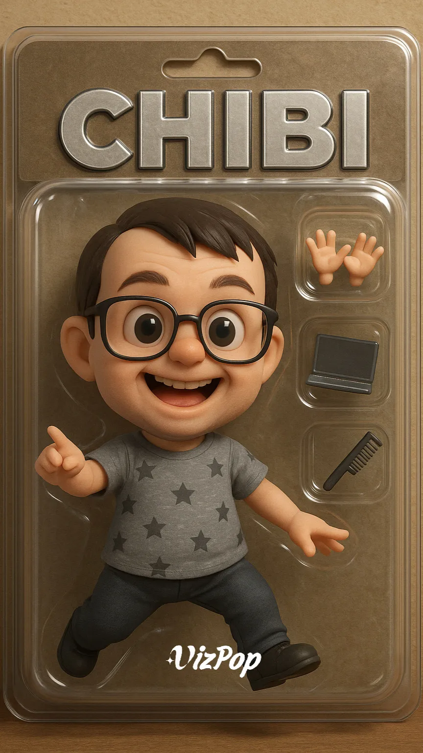 ai character: JJ (Action Figure) background
