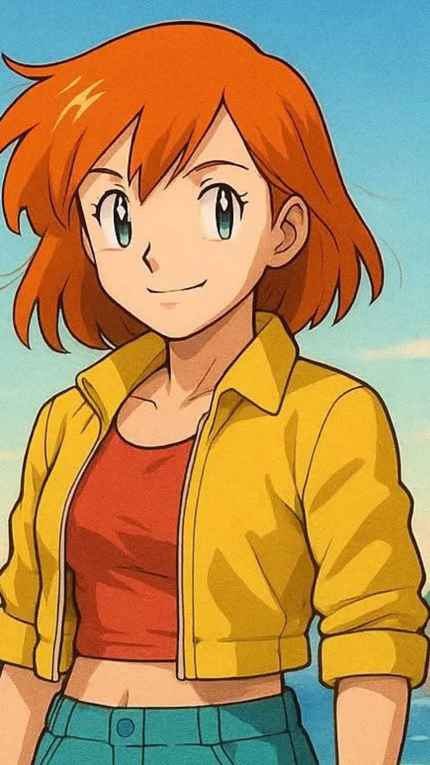 ai character: Adult Misty  background