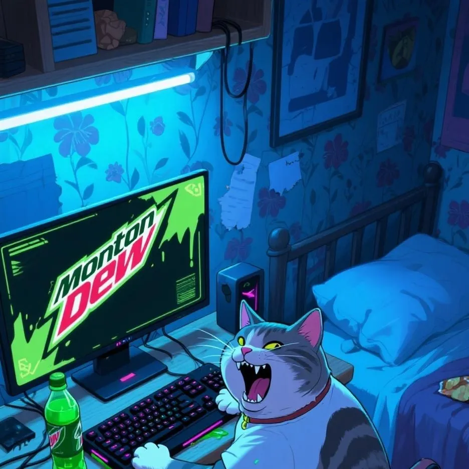 chat with ai character: fat gamer chud