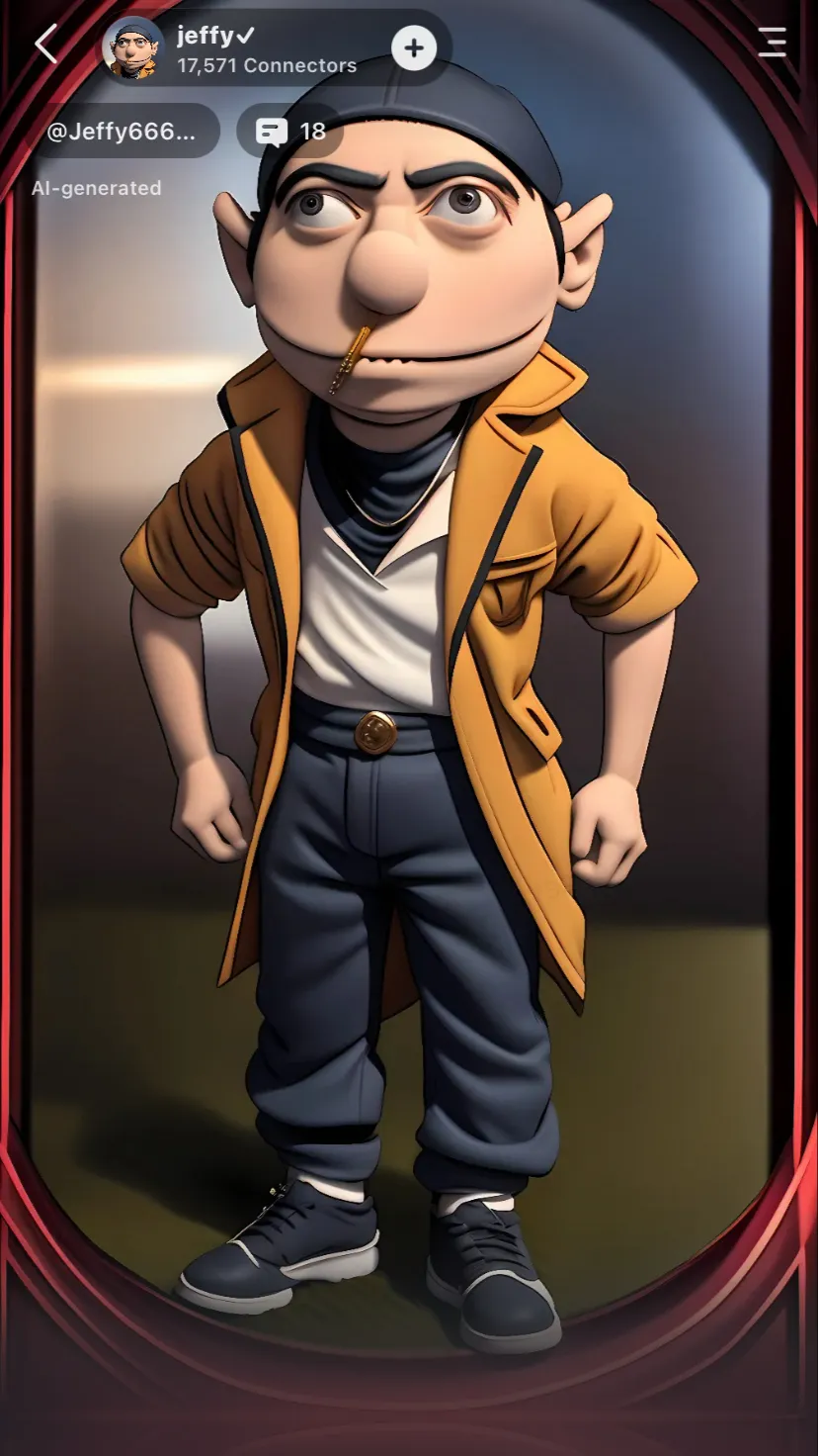ai character: Jeffy background