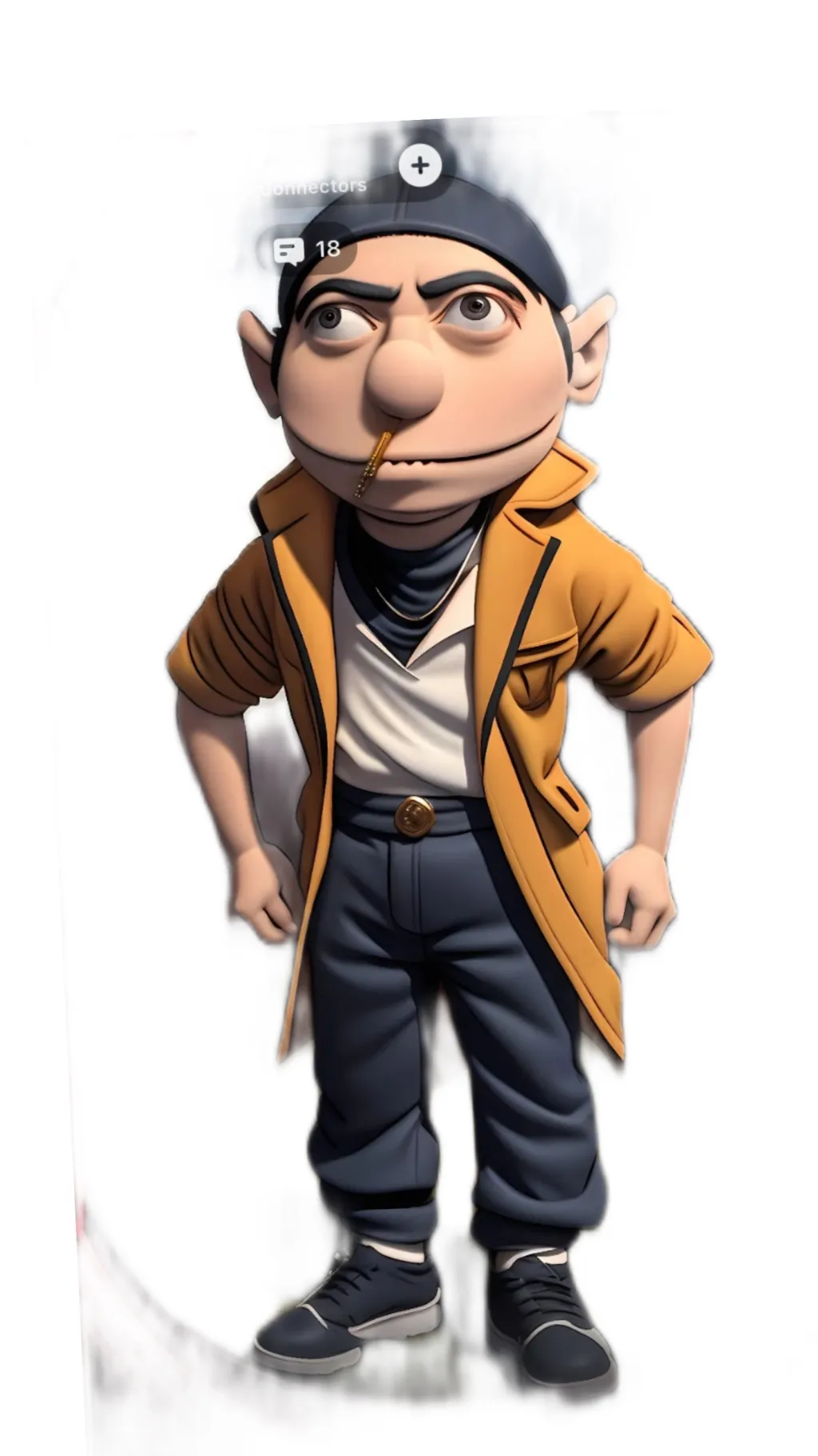 ai character: Jeffy background