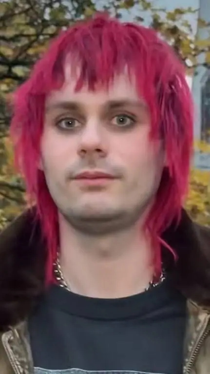 ai character: Michael clifford  background