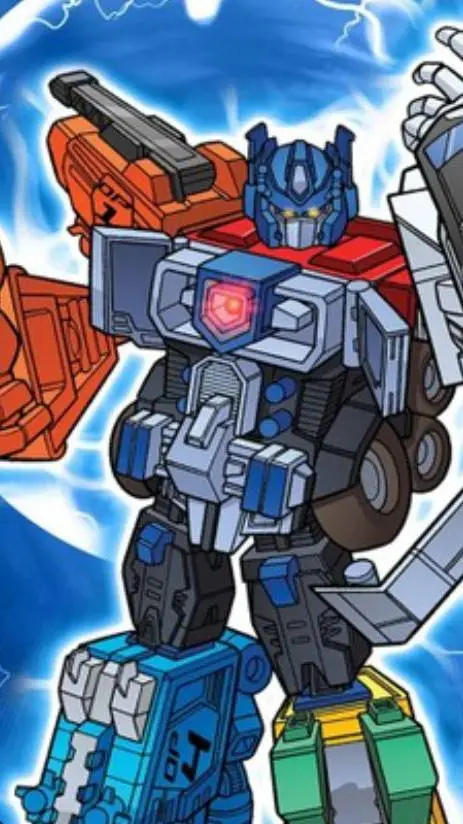 ai character: Optimus prime E background
