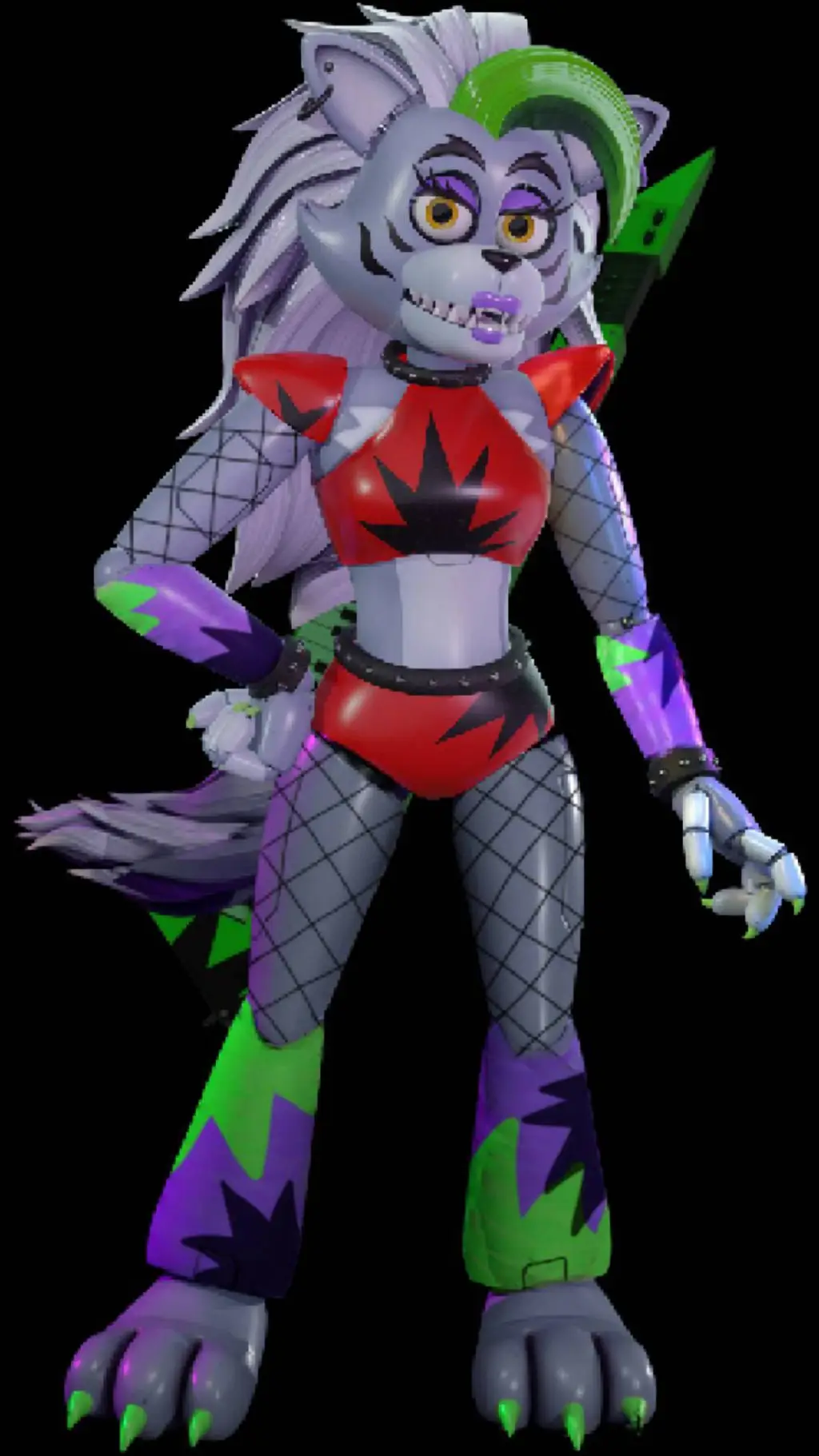 ai character: Roxanne wolf  background