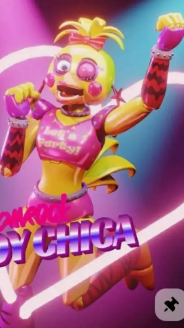 ai character: glamrock toy chica background