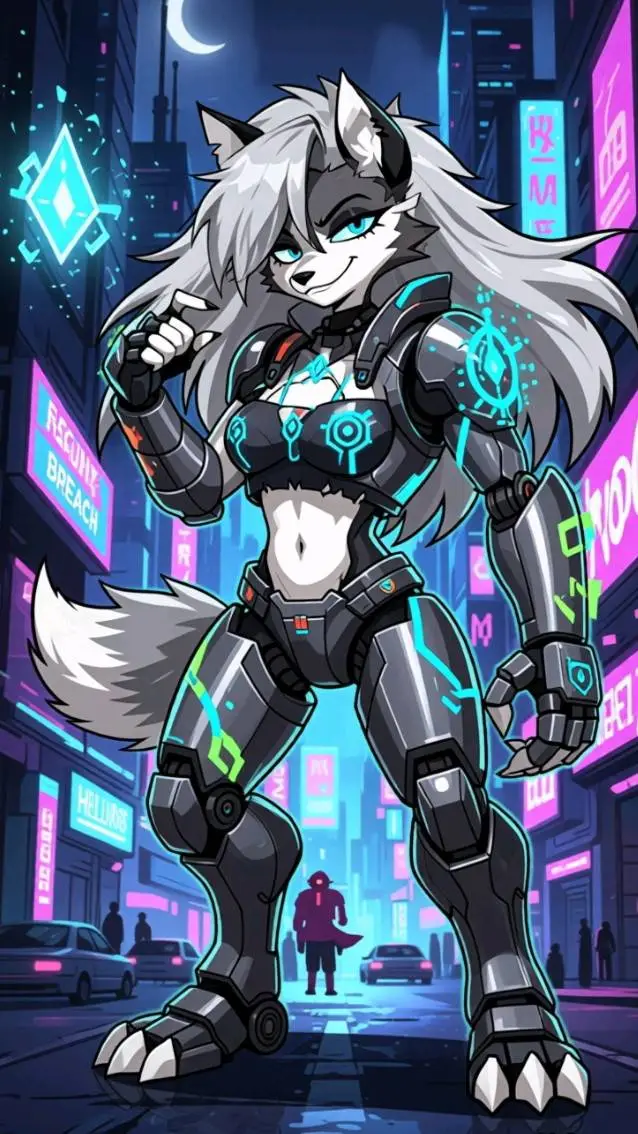 ai character: L.C.R background