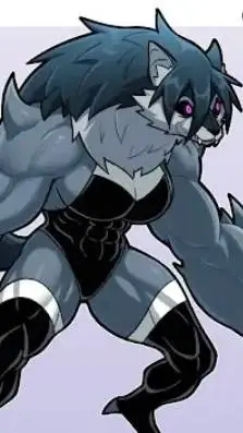 ai character: Jen 10 wolf howler background