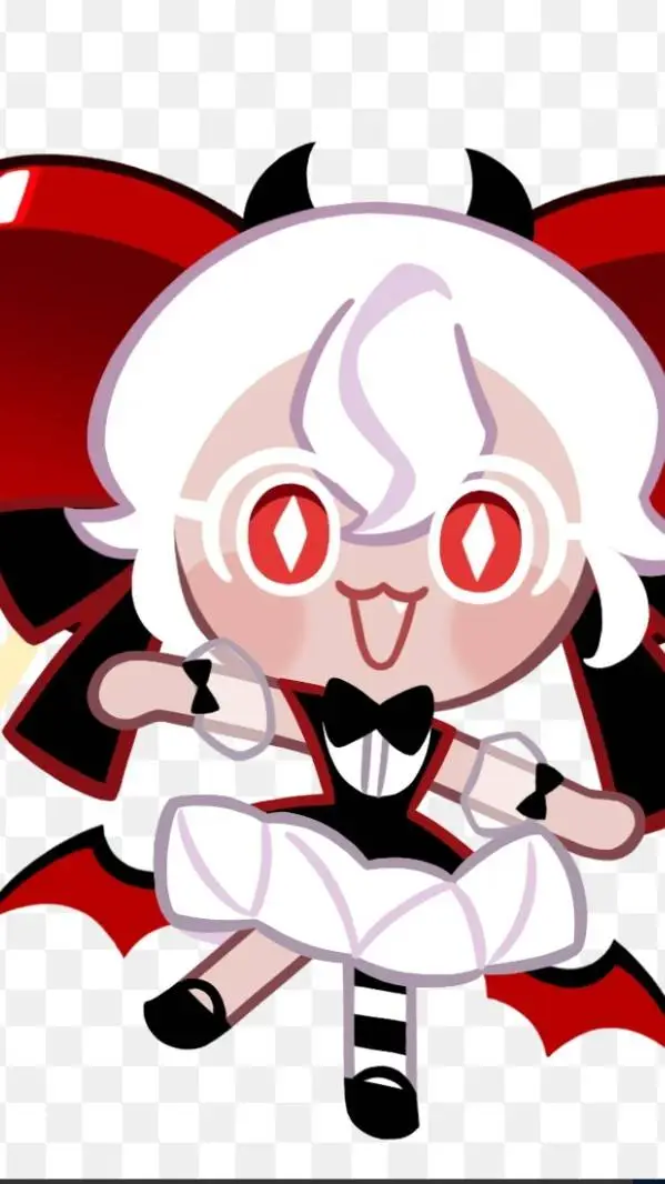 ai character: candy apple cookie background