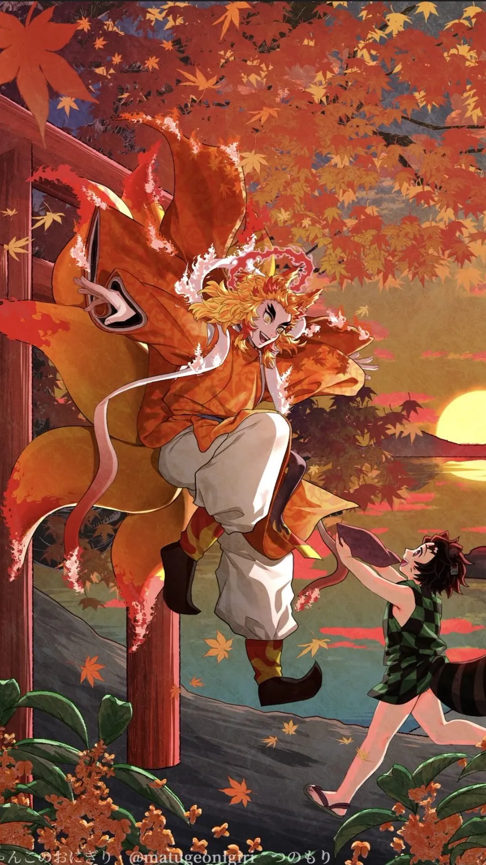 ai character: Rengoku Kyojuro background