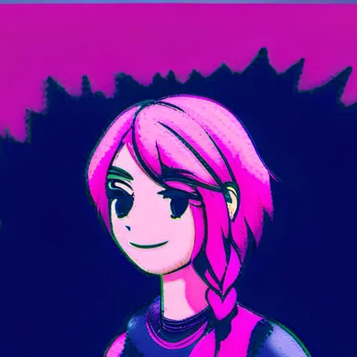 chat with ai character: Pink Woman