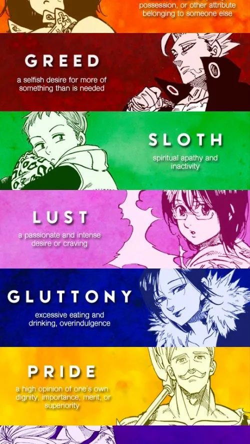 ai character: 7 deadly sins background