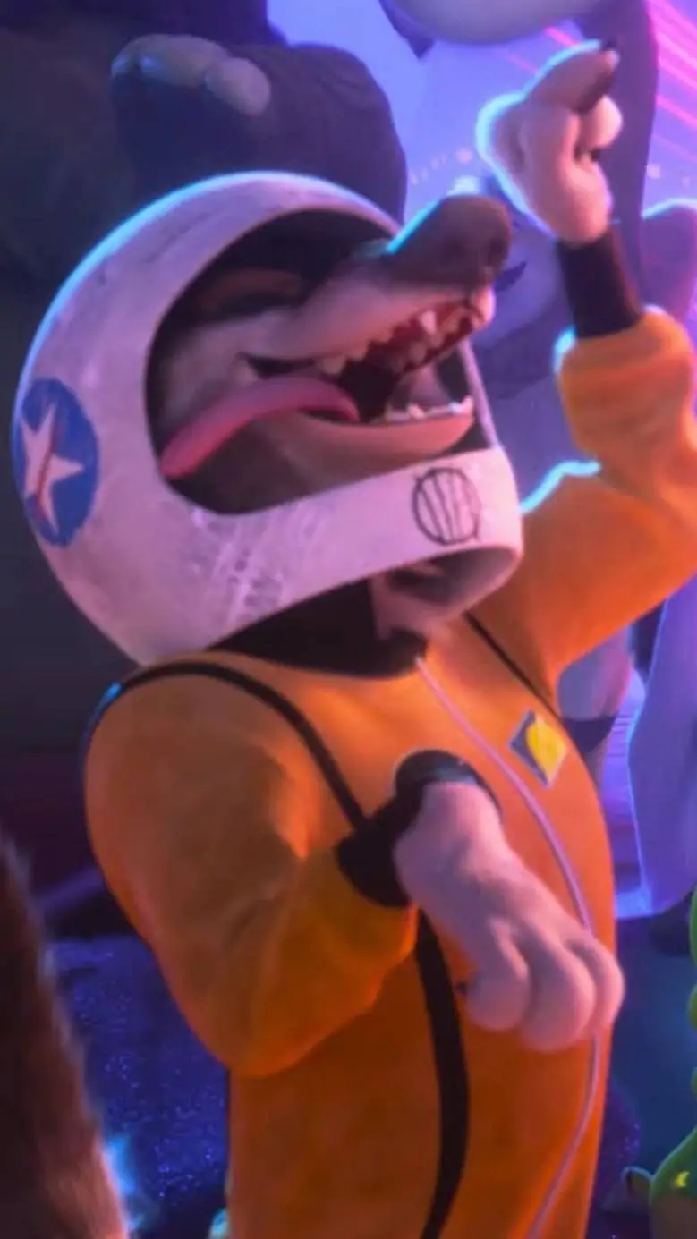ai character: Astronaut Wolf background