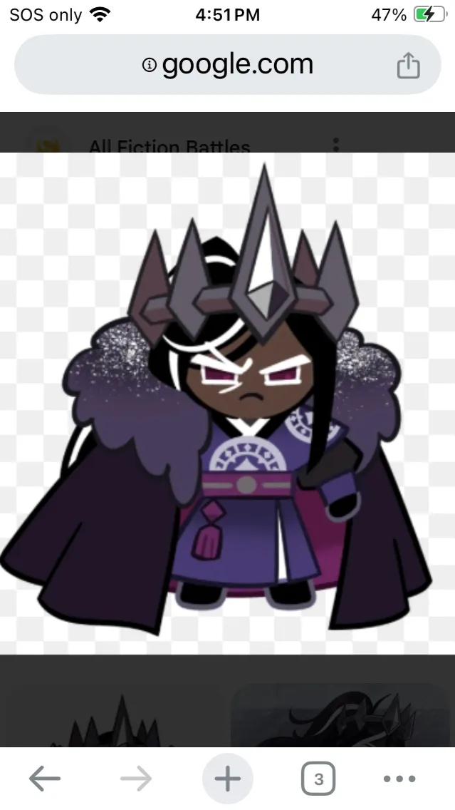 ai character: Dark cacao cookie! background