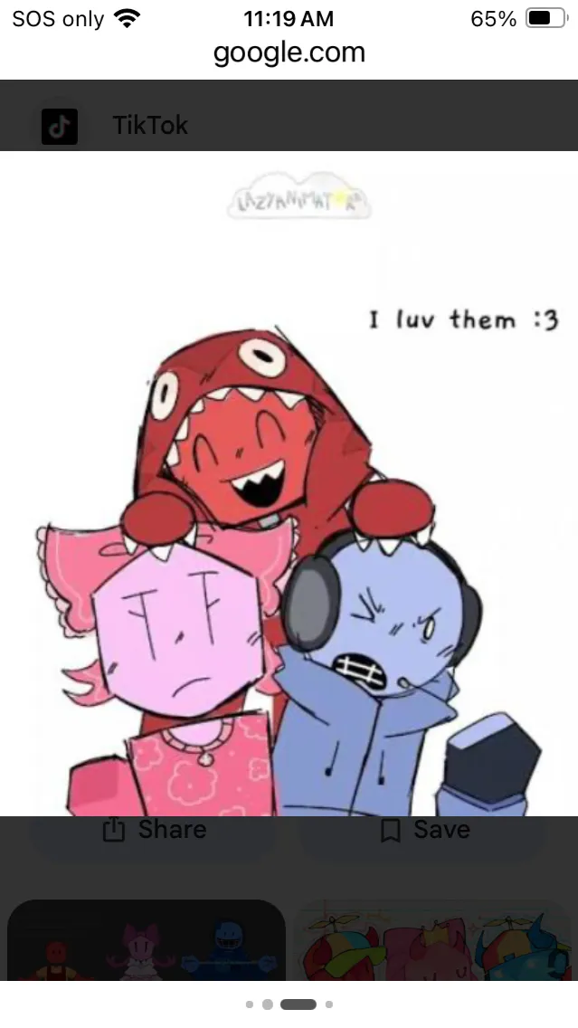 ai character: Three goobers :> background