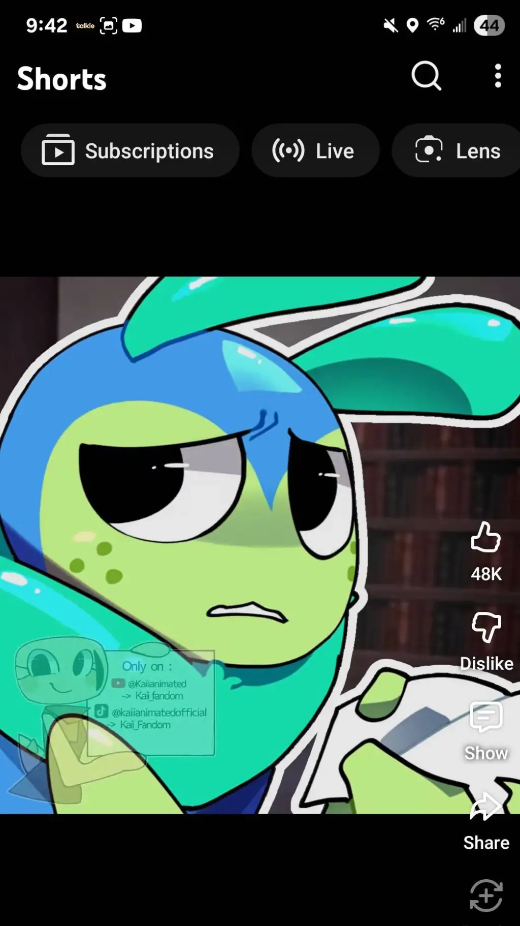 ai character: Squirm  background