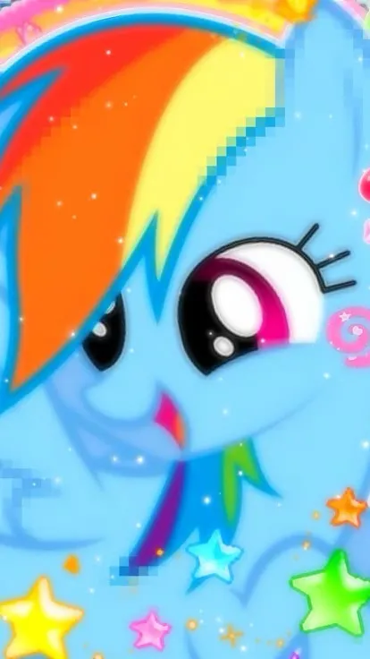 ai character: Rainbow Dash★🌈 background