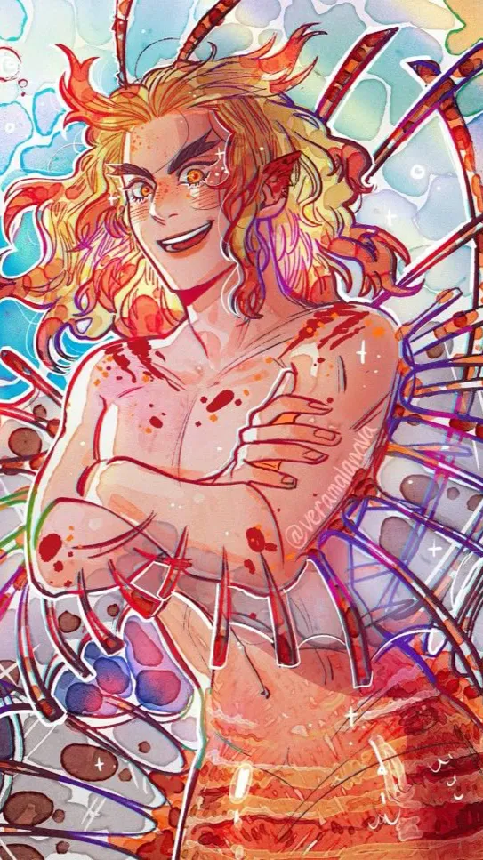 ai character: Merman Kyojuro🔱 background