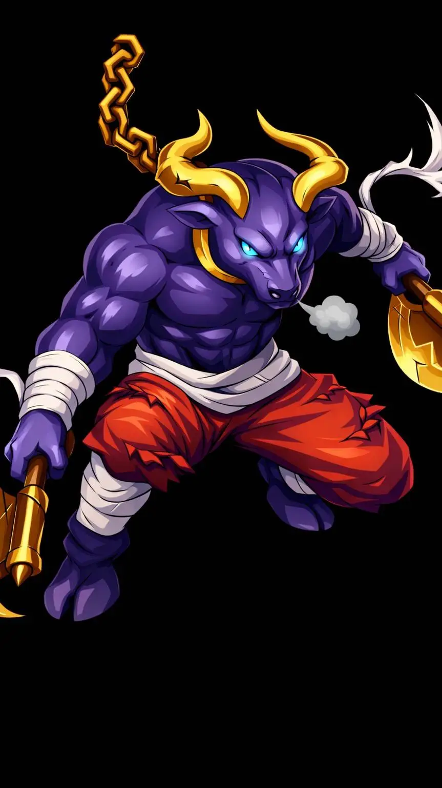 ai character: Minotaur background