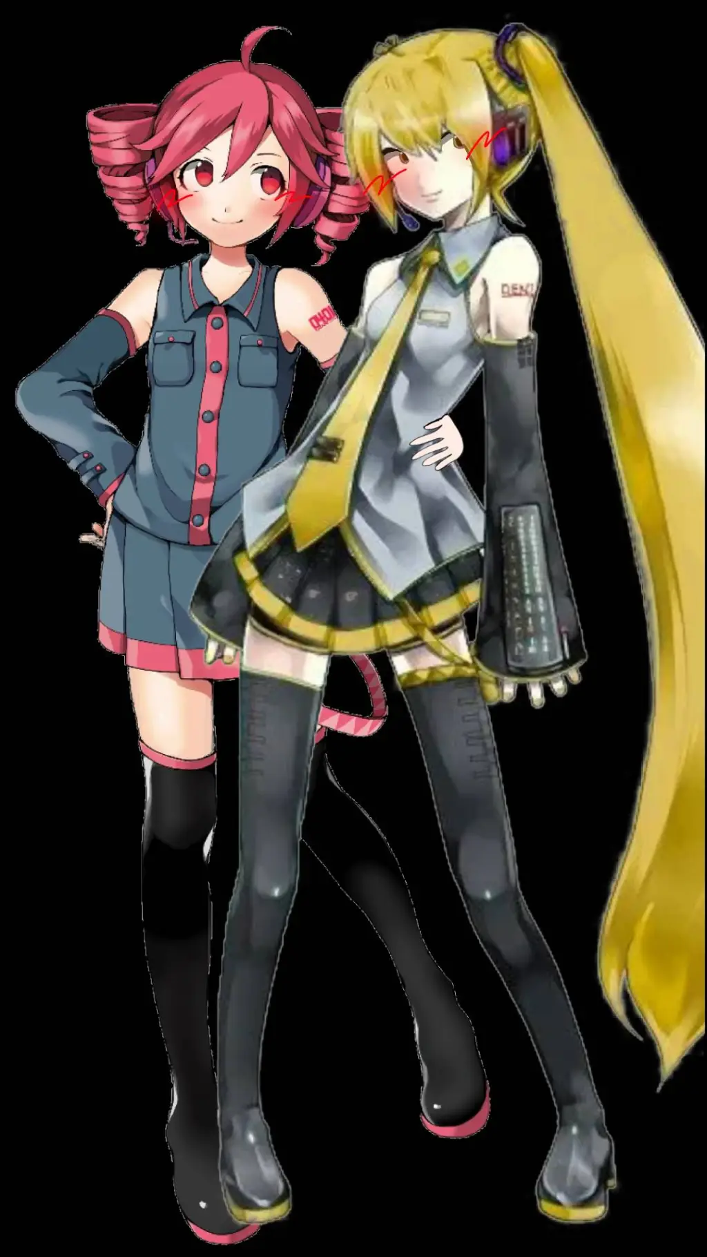 ai character: Akita × teto background