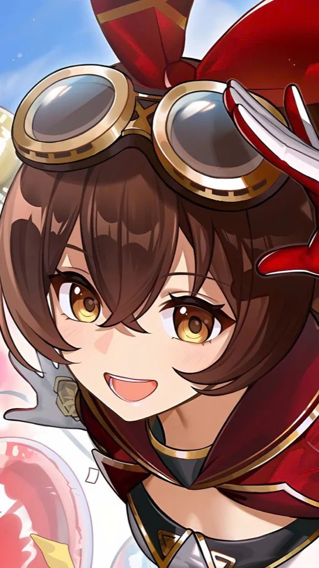 ai character: Amber background