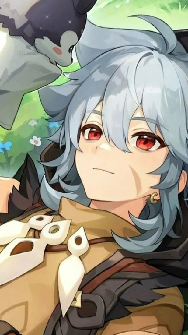 ai character: Razor genshin  background