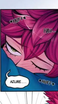 ai character: azure and spico background