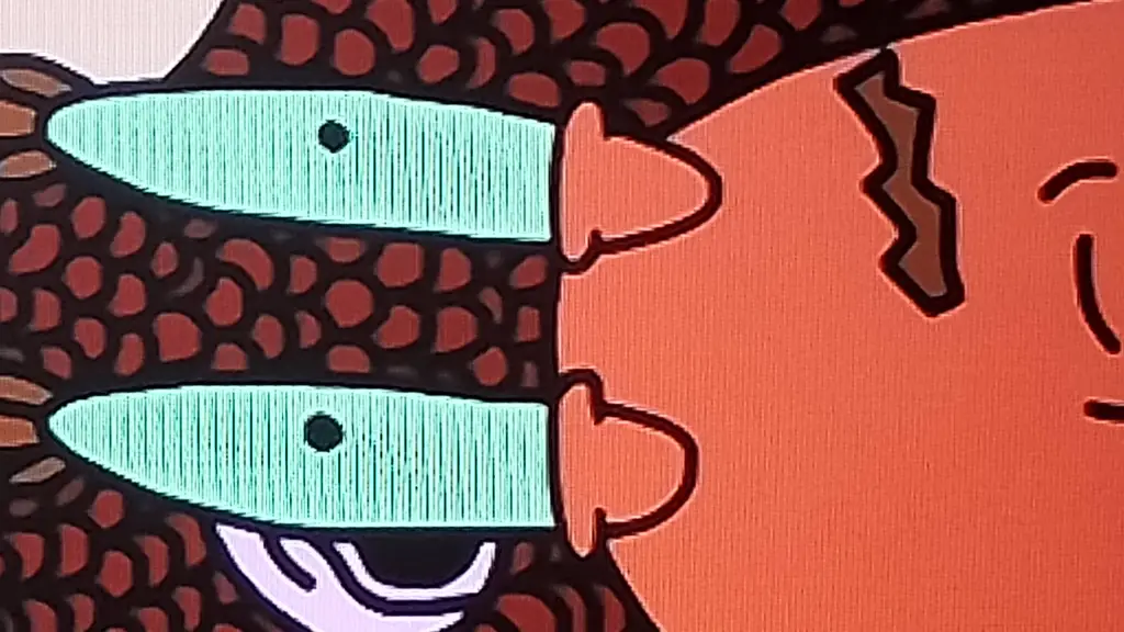ai character: SpongeBob horror background