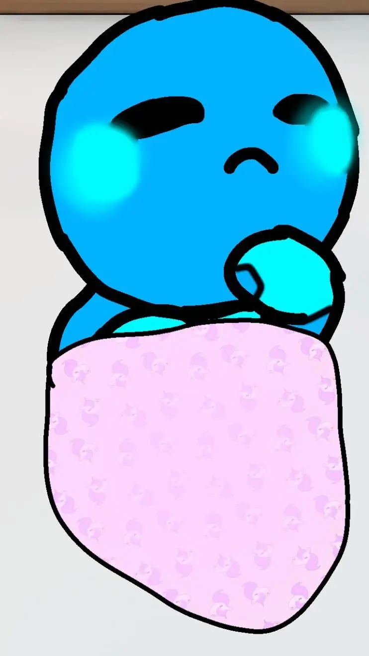 ai character: baby nugcity  background