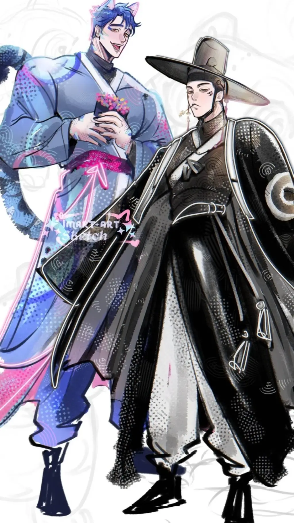 ai character: ◇` HUNTERS '◇ background